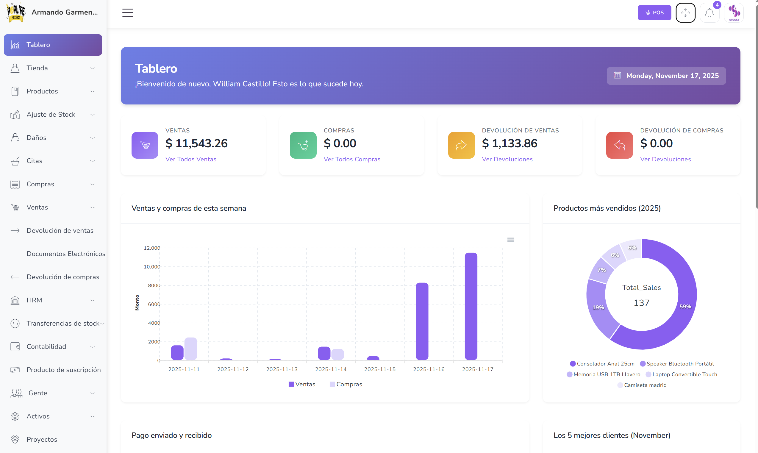 Dashboard FacturaSmart